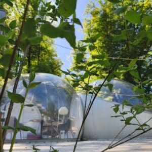 Une nuit en bulles avec Pack 2 (apéritifs, paniers gourmands et desserts)– Une nuit sous les étoiles et une soirée gourmande- 236 €